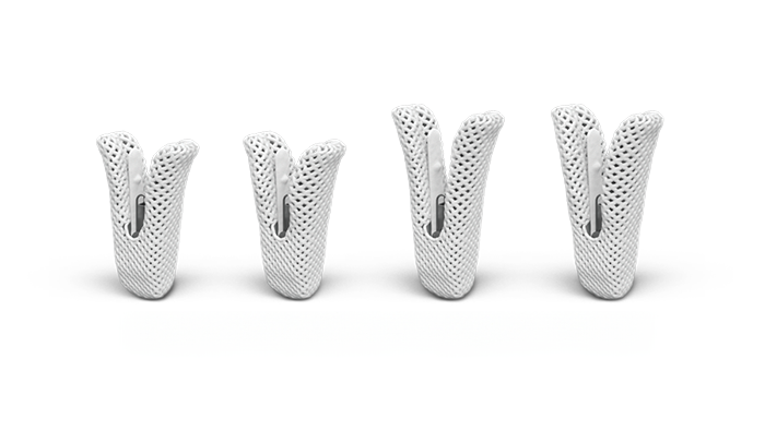 different size triclips in a row