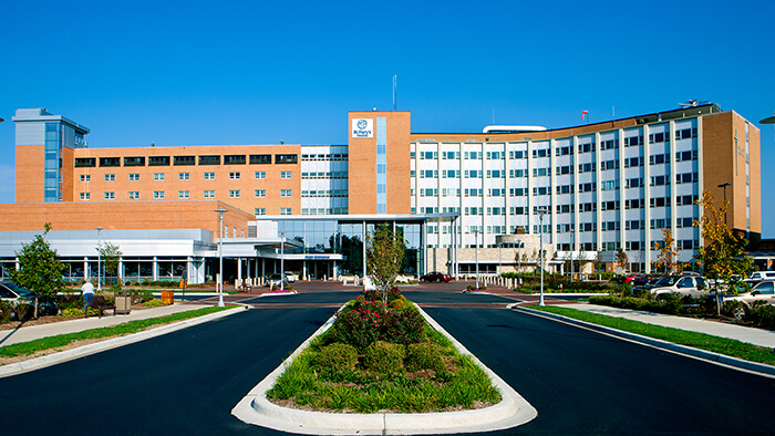 Exterior of HSHS St. Mary's Hospital