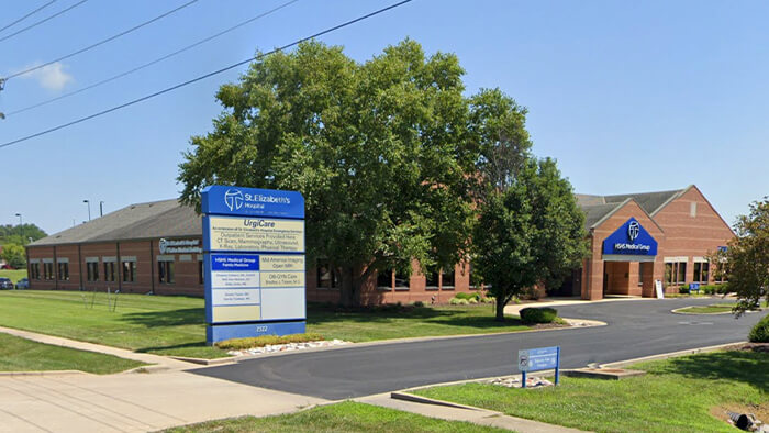 Exterior of HSHS St. Elizabeth's Medical Office Building - O'Fallon at 1512 N Green Mount Rd, O'Fallon, Illinois 62269