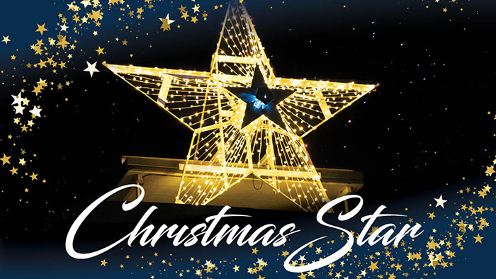 A beautiful Christmas Start shining bright
